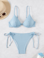 ZTVitality Solid Underwire Sexy Bikini 2025 New Arrival Biquini Padded Push Up Bandage Swimsuit Women Swimwear Summer Beachwear