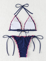 Sexy Triangle Micro Bikini 2026 Women Swimsuit Two-pieces Swimwear for Female Beach Wear Lace Up Bikinis Sets Thong Bathing Suit