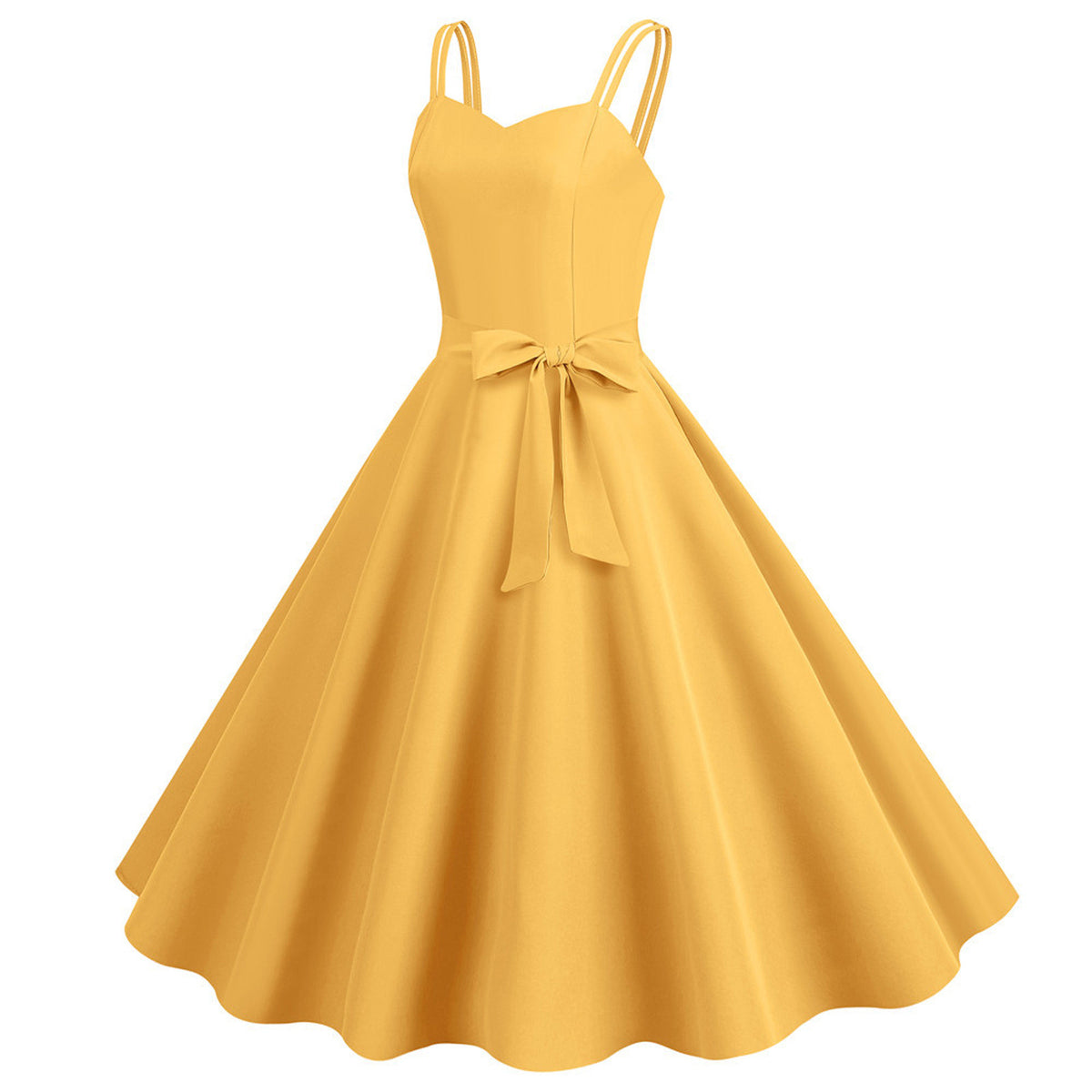 Womens Sleeveless Dress 1950s Housewife Evening Party Prom Dress Temperament Womens Dresses Female Holiday Loose Beach Dresses