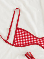 Sexy Coffee Polka Dot Print Bikini Set 2026 Women Pleate Push Up Bra Hollow Out Thong Swimsuit Summer Pool Bathing Suit Swimwear