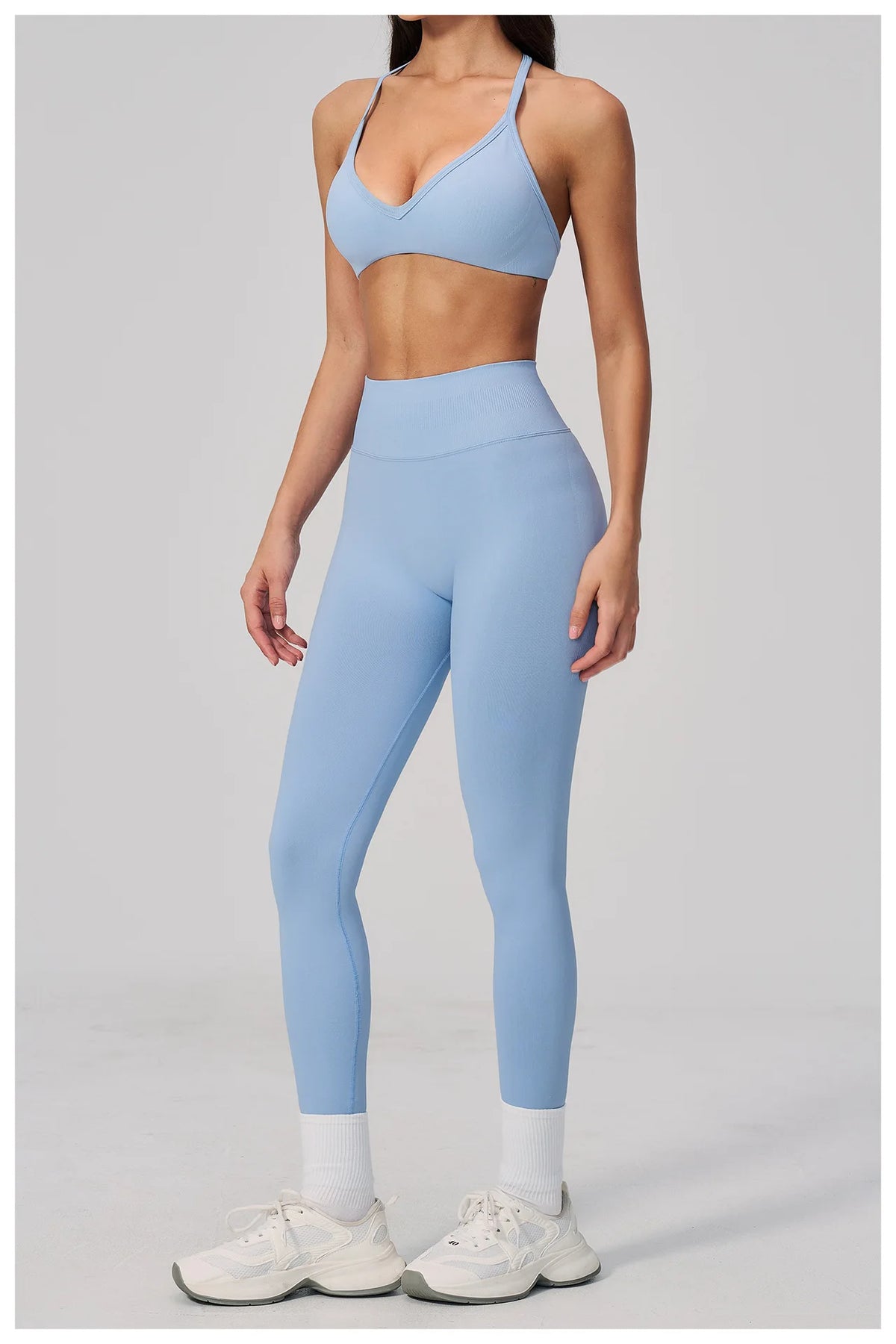 Breathable Quick Drying Yoga Set for Women Beauty Back Sports Bra High Waist Leggings Fitness Suit Outwear Gym Running Tracksuit
