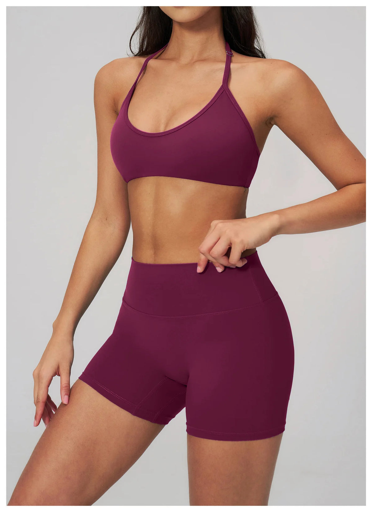 Breathable Bra Gym Top Women Bras High Support Thin Strap Halter Sports Bras Push-up Workout Underwear Shockproof Yoga Tank Tops