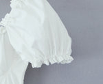 Bowknot Ruffles Light Blue Midi Dress Women's Summer Off Shoulder Short Sleeve Beach Dress Drawstring White A-line Vestidos 2025