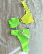 Pleasted Bikinis Colaless Swimsuit Triangle Bikini Set Women Swimwear Halter Bathing Suits Bandage Beachwear Brazilian