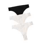 3Pcs/Set Seamless Panties Women Low Waist Briefs Soft Underwear Solid Color Sexy Lingerie Female Underpants Stretch Panty