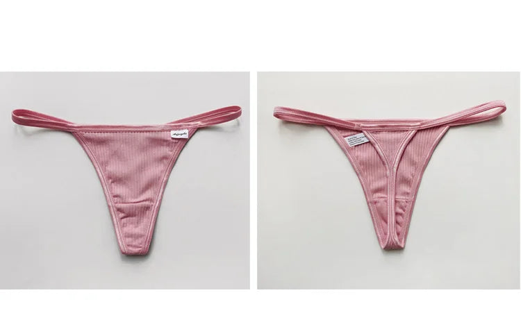 CottonSexy Women's Panties Simple Thongs Lingerie Briefs Female Underwear Sports G-Strings Hot T-Back Breathable Underpants