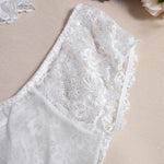 Toucheart Sexy Lingerie Suit for Women Lace Mesh See-through Lace Up Top Plaid Pleated Skirt Halter Women's Underwear Set New
