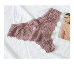 Lace Sexy Girls G String Panties Women Briefs Transparent Thong Thin Hollow Out Underwear Female Low Waist Lingerie Size S-XL
