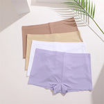 Women's Seamless Panties Sports Boxers Underwear Female Solid Color Comfortable Briefs Cozy Lingerie Intimate Underpants S-XL