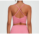 Women's Sports Underwear Cross Back Vest Yoga Bra Gym Training Clothes Sports Bra Women's Quick Drying Running and Fitness Top