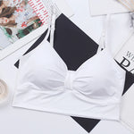 Women Tanks Crop Tops Seamless Underwear Female Streetwear Crop Top Sexy Lingerie Push Up Bralette Padded Camisole