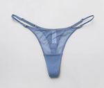 Lace Mesh Women Briefs Sexy Thong Transparent Panties Underwear Low Waist Girls G String Seamless Lingerie Fitness T Back