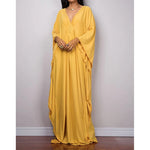 Greek Goddess Long Dress Batwing Sleeve Tunic Beach Cover Up Cover-ups Beach Dress Beach Wear Beachwear Kaftan Maxi Dress V4427