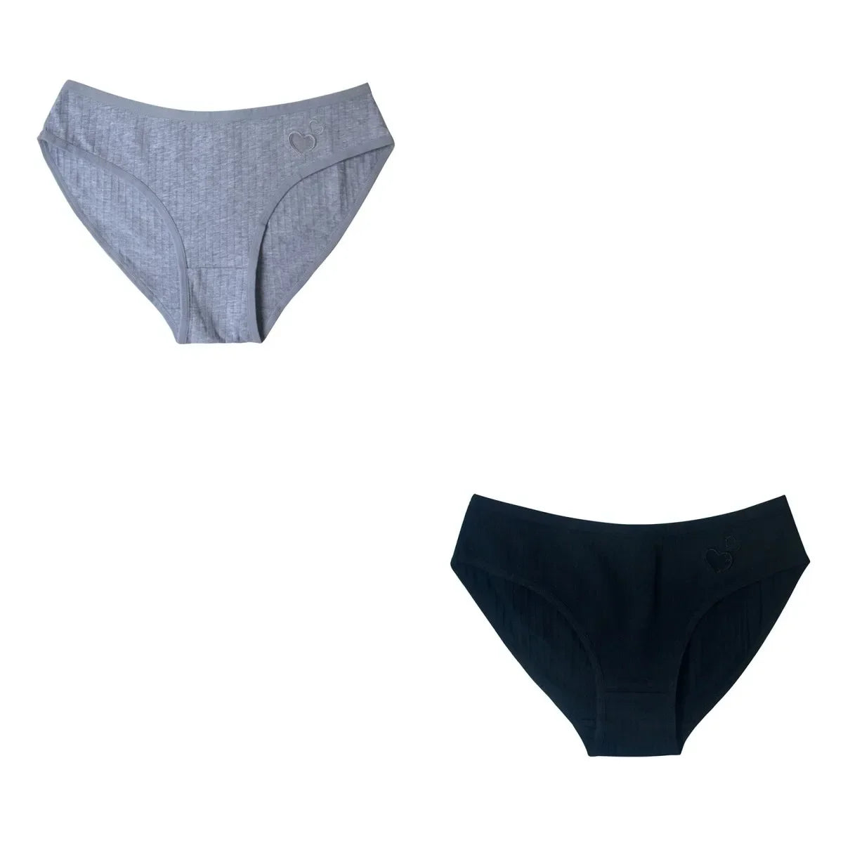 2Pcs/Set Cotton Panties For Women Briefs Low Rise Seamless Underwear Female Underpants Comfort Sexy Lingerie M-XL