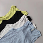 Women's Summer Lightweight Printed Loose Sleeveless Yoga Vest I-Shaped Sports Top