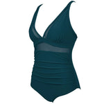 2024 Sexy One Piece Swimsuit Women Mesh Strappy Plunge Swimwear Tummy Control Bathing Suits Beach Wear Monokini Swimming Suit
