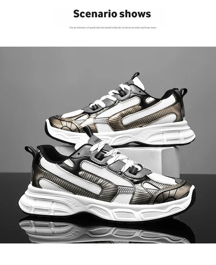 Sneakers Women TrendsPlatform Shoes Lightweight Outdoor Sports Shoes Breathable Running Shoes Lace Up Casual