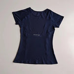 Women's Mesh Sports Fitness T-Shirt Quick Dry round Neck Pullover Short Sleeve Breathable Yoga Top for Workout And Fitness