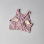 Women's Quick Drying Breathable Yoga Sports Vest I-Shaped Back Sports Bra Fitness Bra Chest Cushion Support