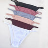 1PC Cotton Briefs Women Brazilian Panties Female Low Rise Underwear Breathable Comfort Intimates Solid Color Sexy Lingerie S-XL