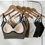 Seamless Bras For Women Deep Vneck Push Up Bra Wireless Bralette Women's Sexy Lingerie Beautiful Back Underwear Female Crop Top