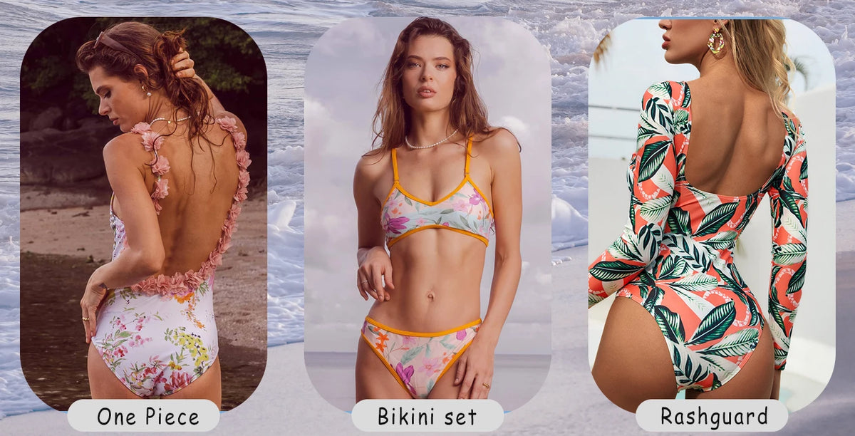 2025 Women's Ruffled One Piece Swimsuit Femme One Shoulder Backless Bathing Suit Sexy Monokini Beachwear Female Bodysuit