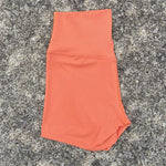 Solid Color High Waist Yoga Short Leg Women Fitness Sport ShortBike Soft Squatting Proof Comprehensive Training Jog Athletic