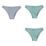 3Pcs/Set Women's Cotton Briefs Underwear Female Underpants Low Rise Underwear Sexy Lingerie Soft High Cut Panties