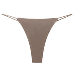 Women Panties G String Sexy Thong Seamless Underwear Ice Silk T Back Butterfly Briefs Girls Low Waist Lingerie Plus Size S-XL