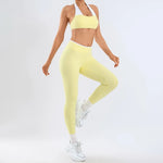 Women's Yoga Sets Fitness Sports Gym Slim Fit Hip-lifting Beautiful Back Suits Workout Casual Running Training Sets