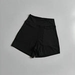 Women's High-Waisted Yoga Shorts with Pockets Quick-Drying Breathable for Summer Outdoor Training Running Pilates Fitness