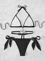 2026 Halter Rhinestone Diamond Bikini Women Swimsuit Female Swimwear Two-piece Bikini Set High Cut Bathing Suit Swim Beach Wear
