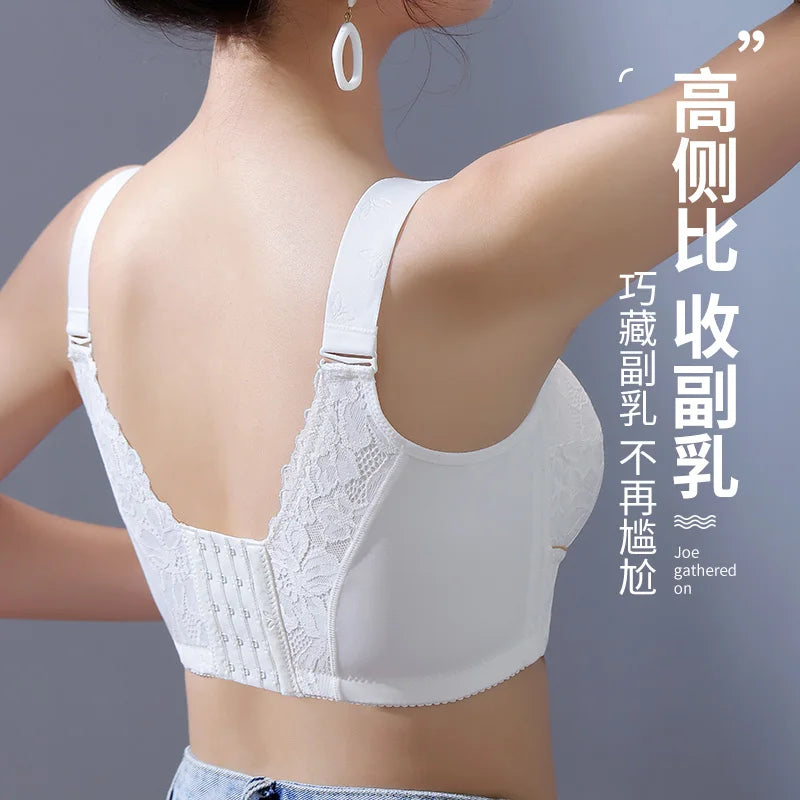 Push Up Bra Female Lingerie Sexy Bra Lace Bras for Women Wire Free Underwear Women 52C D E Cup Plus Size Bra Women Clothing Bras