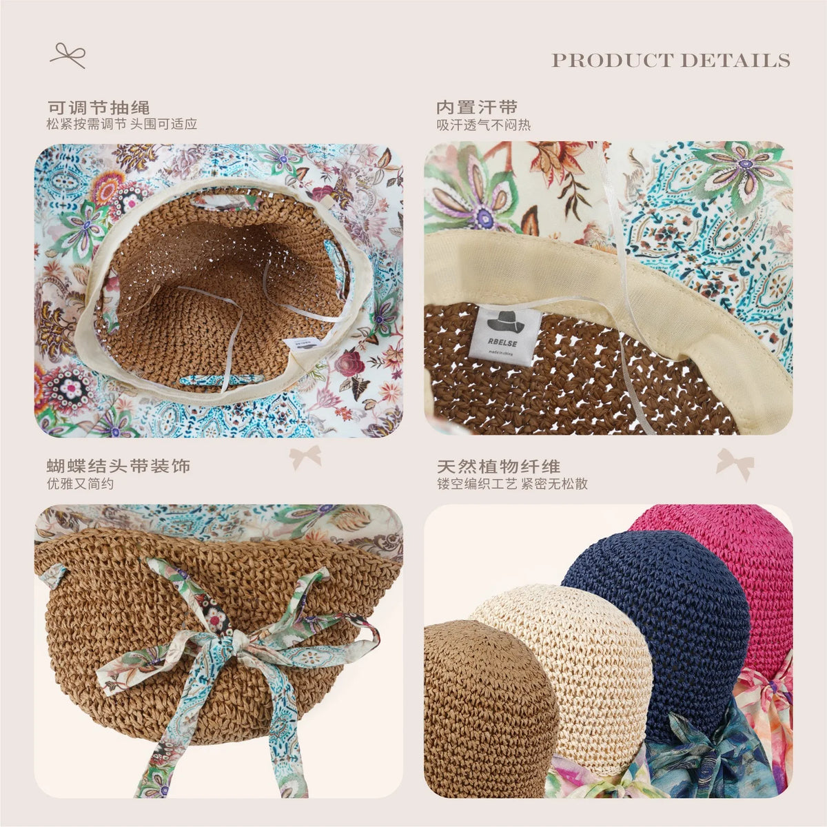 Korean style sun hat with large brim sun protection hat for women with sun visor and fisherman hat
