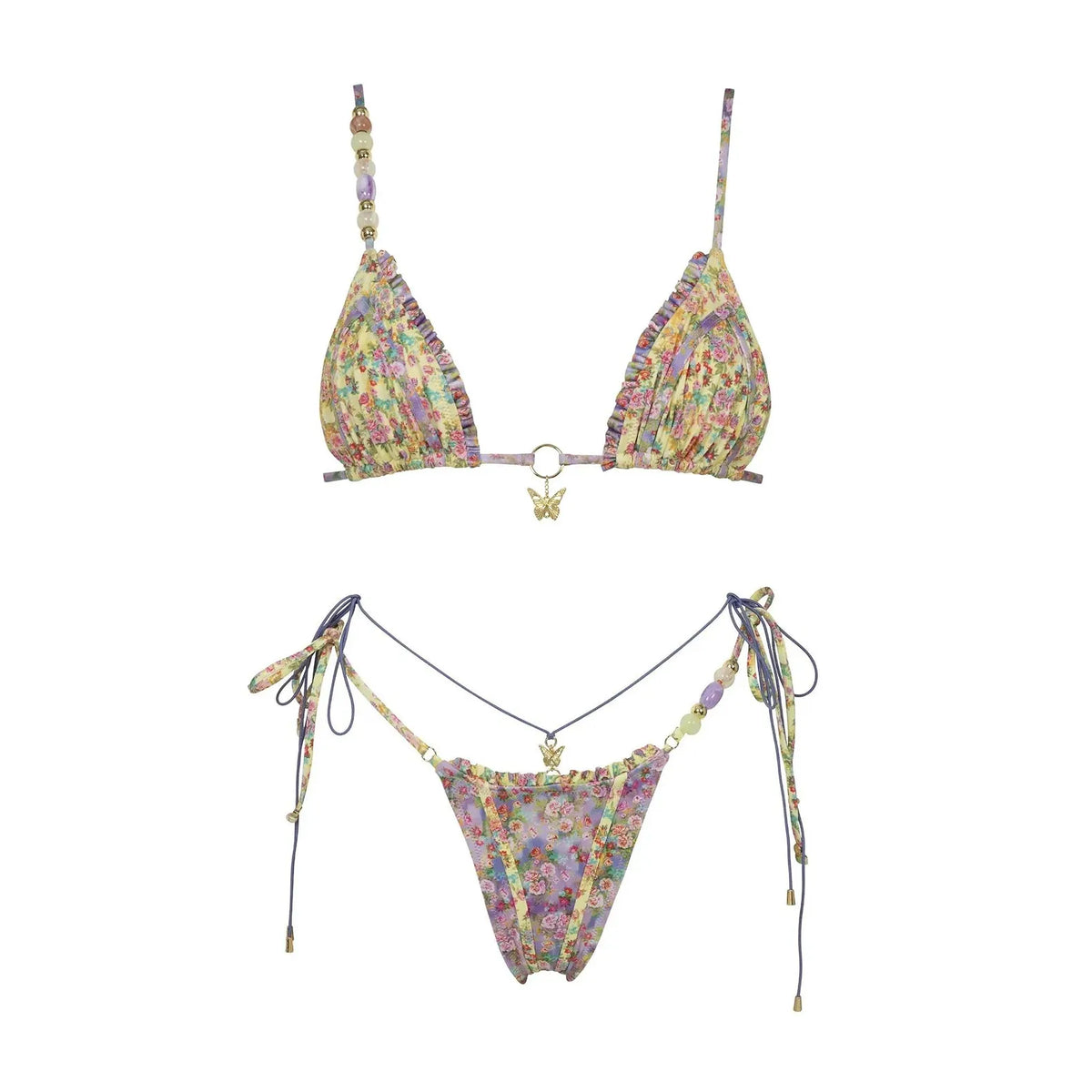 2026 Fashionable Boho Chic Bikini Set with Unique Paisley Design Perfect for Beach Wear and Pool Parties Summer Getaways