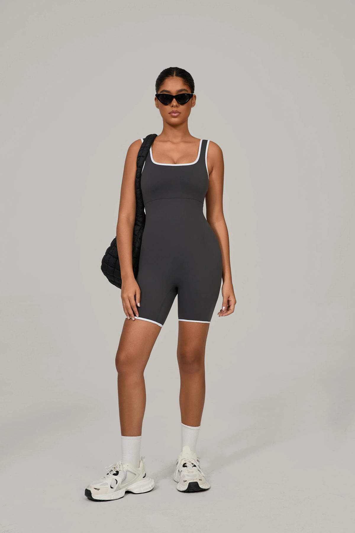 Women's Sports Jumpsuit Yoga Fitness Combination Lift Buttocks Bare Back High Elasticity Gym Sexy Sports Jumpsuit Gym Romper