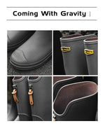 Women's Rain Boots Anti Slip Thick Soles Outdoor Long Tube Rain Boots Waterproof Fashion Wear-resistant Kitchen Women's Boots