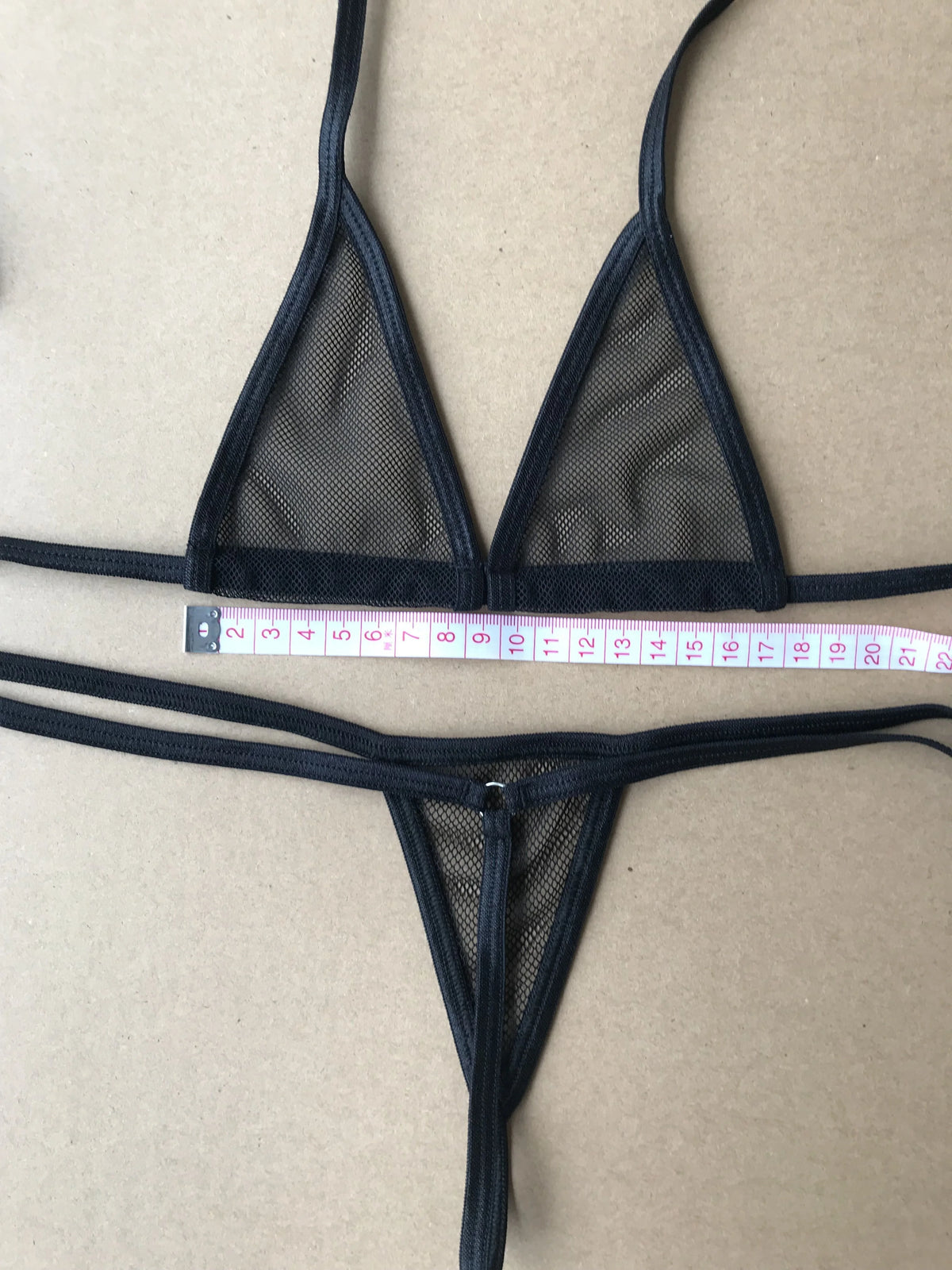 DEKA Women Sexy Bandage Mini Micro Bikini Set Mesh Transparent Erotic Bathingsuit Beachwear Sunbath Lingerie Underwear Plus Size