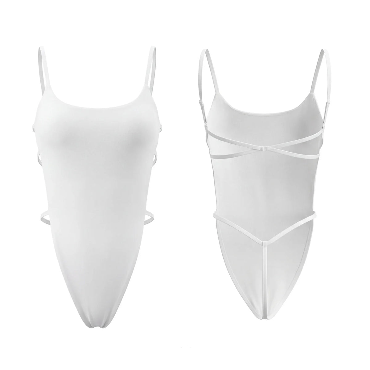 Summer Women's Tank Bodysuits Stylish Backless Sleeveless Spaghetti Strap Romper Out Going Club Sexy Body Top Shirts
