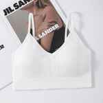 Seamless Bras For Women Wire Free Padded Brassiere Sports Underwear Comfort Crop Top Solid Color Sexy Lingerie M-XL Intimates