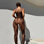 Women's Sexy Lingerie Bra Set Erotic Crotchless Underwear Fishnet Bodysuit Transparent Mesh Hollow Bodystockings Adult Underwear