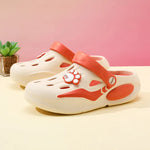 2026 Summer Sandals For Women Platform Shoes Thick Sole Cute DIY Paw Girls Street Beach Slippers Soft EVA Female Fashion Clogs