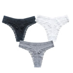 3Pcs/Set Cotton Panties Women G-string Female Underpants Sexy Lingerie Seamless Underwear Low Rise Panties M-XL Intimates