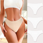 3PCS Seamless Women's Lingerie Female Thongs Sexy Underwear Low-Rise Underpant Women's Panties Intimates Bikini Briefs S-XL