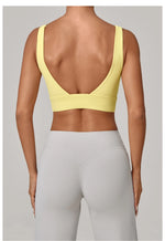 Running Sports Bra Women High Support Open Back Yoga Breathable Slim Fit Fitness Pilates Tank Top With Removable Pads