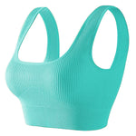 Seamless Knitted Sports Fitness Yoga Bra and Underwear