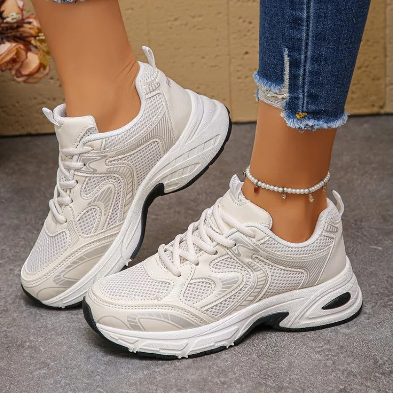 2026 Summer New Women's Dad Sneakers - Breathable Mesh Small-Design Casual All-Match Sports Shoes