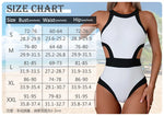Vintage White Black Patchwork Swimwear Women 2026 Hollow Out Backless High Waist Bikini Beach Bathing Suit One Piece Swimsuit