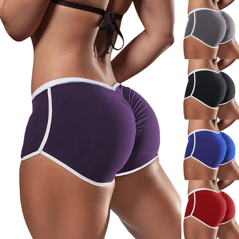Causal Yoga Shorts Shorts for Women Summer Sports Fitness Skinny Slim Shorts Low Waist Stretchy Gym Clothing Short Pants