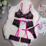 Sexy Bra And Panty set Exotic Costumes Sensual Transparent Erotic Apparel Porn Goth Mesh Sex Outfit Top and Briefs